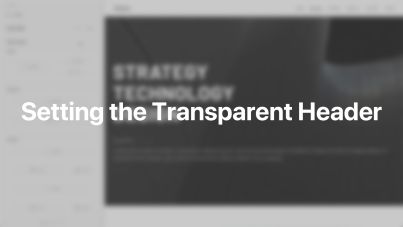 Transparent Header Documentation Video for Joomla
