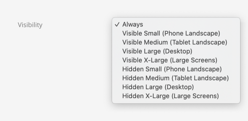 Element visibility