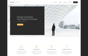 Morgan Consulting White-Yellow Style