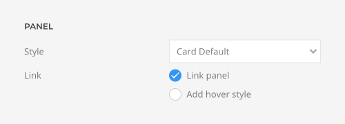 Panel hover style