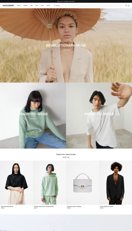 Woolberry Joomla Template Home Layout