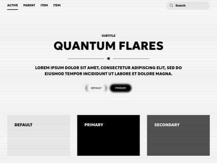Quantum Flares Joomla Template Light Black Style