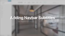 Navbar Subtitles Documentation Video for WordPress