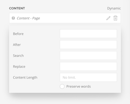 Content length option