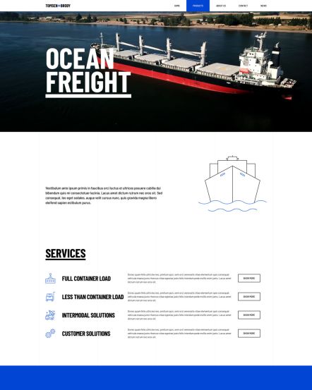 Tomsen Brody Joomla template Service Post Layout