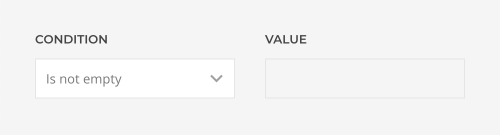 Condition and value
