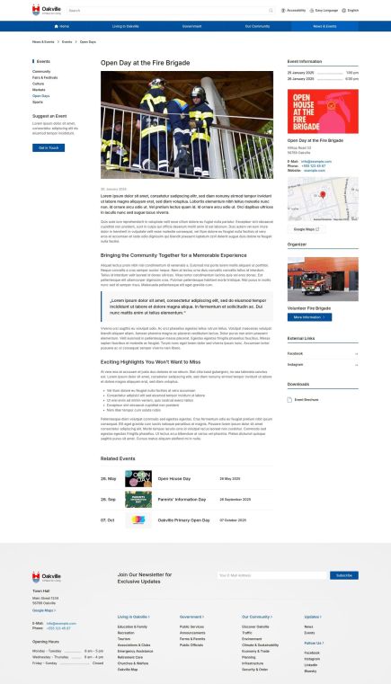Oakville Joomla Template Post Custom Layout