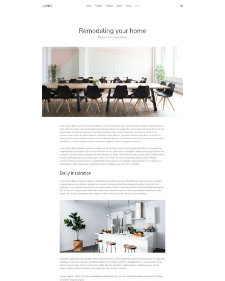 Juno Joomla template Post Layout