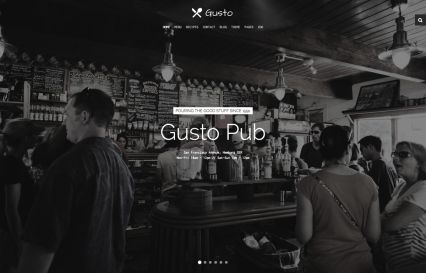 Gusto WordPress Theme Pub Style