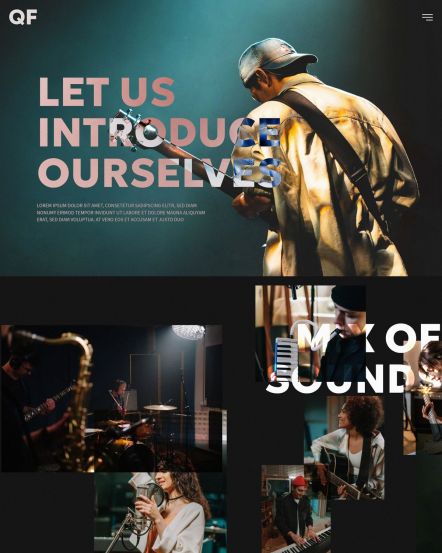 Quantum Flares Joomla template About Layout