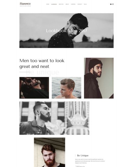 Florence WordPress theme Gallery Layout