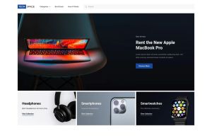 Tech Space White-Darkblue Style