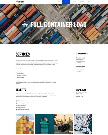 Tomsen Brody Joomla template Service Post Layout