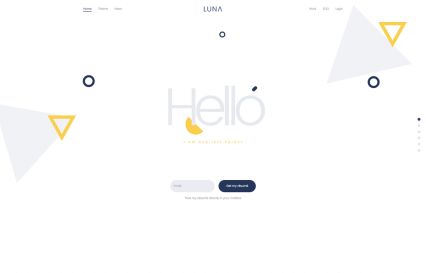 Luna Joomla Template Lightblue Style