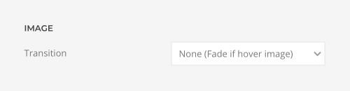 Overlay image transition