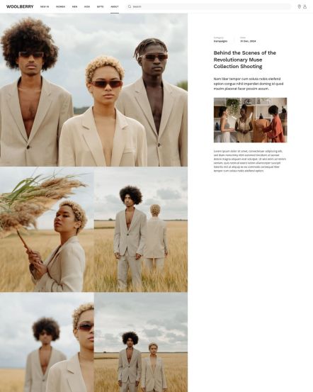 Woolberry Joomla template Post 2 Columns Layout
