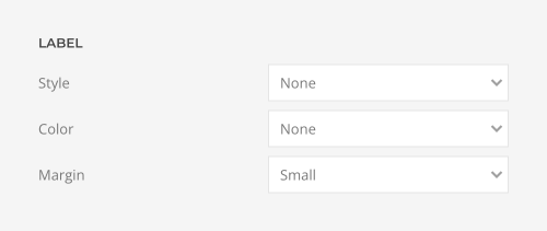 Countdown label settings
