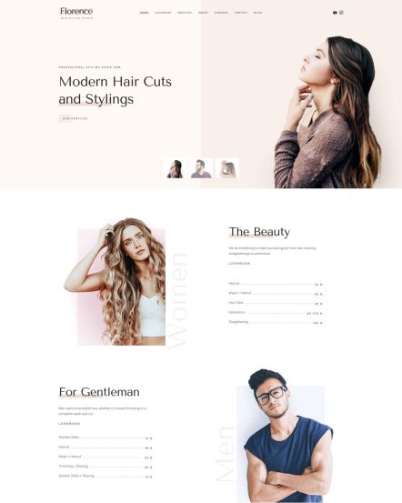 Florence Joomla template Home Layout