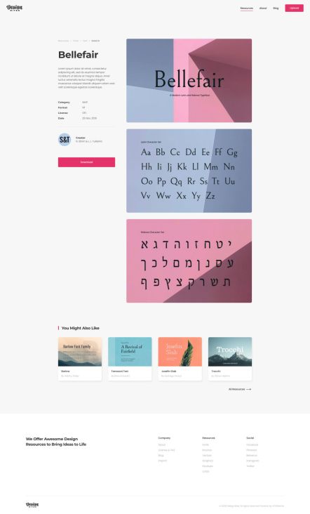 Design Bites Joomla template Resource Post Layout