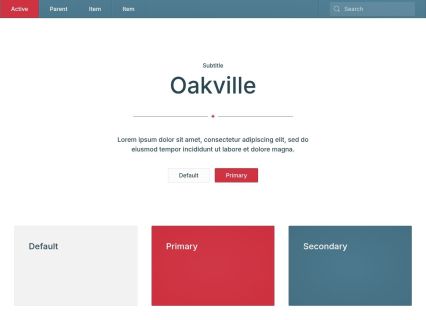 Oakville WordPress Theme White Bordeaux Style