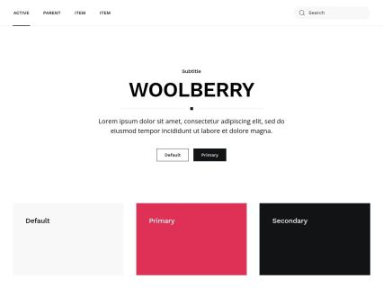 Woolberry WordPress Theme Default Style