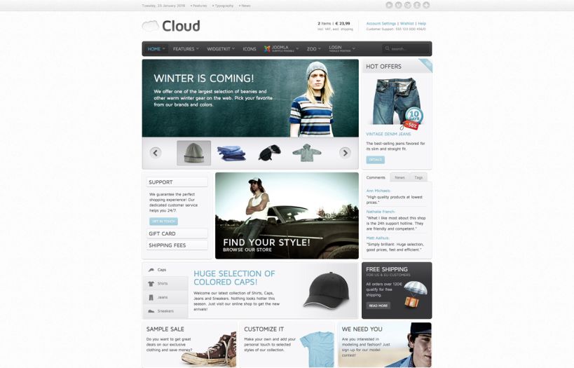 Cloud WordPress Theme