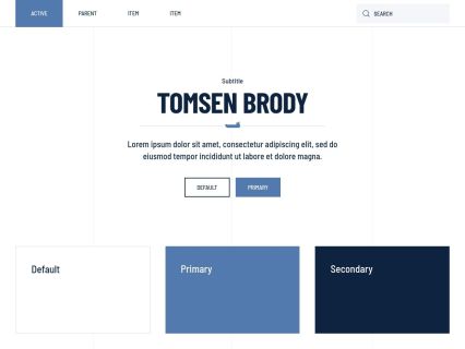 Tomsen Brody Joomla Template White Dove Style
