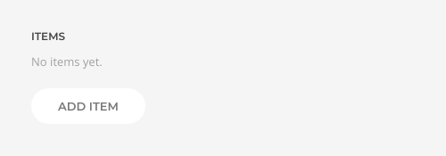 Multiple items element with no content items