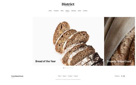 District Joomla template Gallery Layout