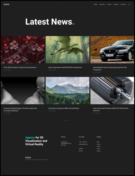 Soda Joomla template Post Index Layout