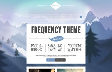 Frequency Joomla Template Snow Style