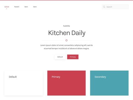 Kitchen Daily WordPress Theme Default Style
