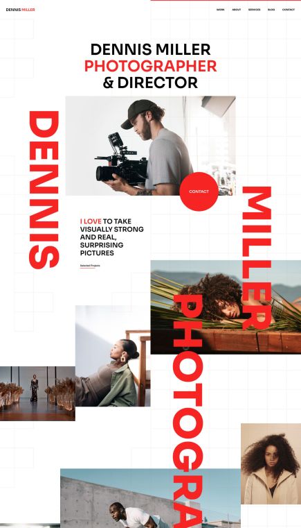 Dennis Miller WordPress Theme Home Layout