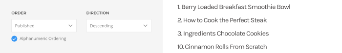 Alphanumeric ordering for custom sources