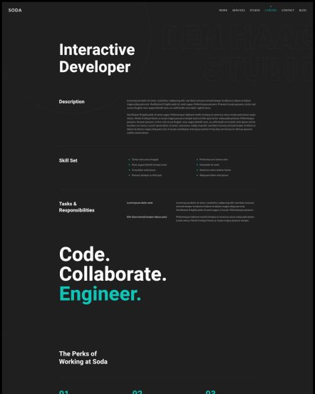 Soda Joomla template Job Description Layout