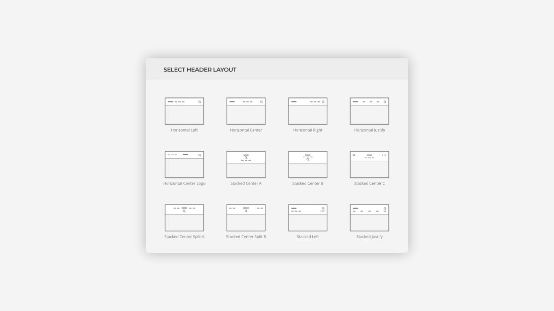 Header and Navbar Layouts