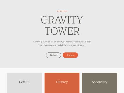 Gravity Tower WordPress Theme Light Red Style
