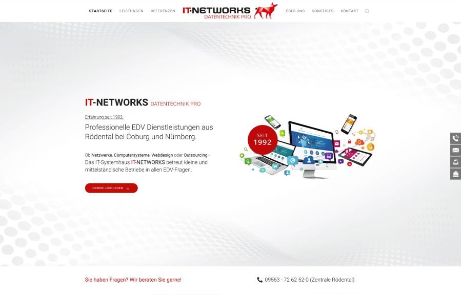 IT-NETWORKS datentechnik pro Work Example
