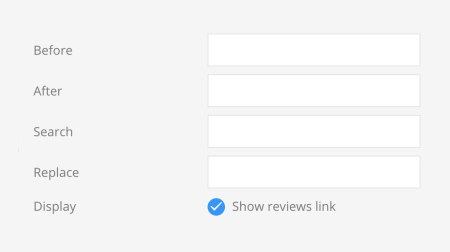 Rating field