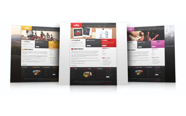 Corona template – March 2011 YOOtheme club template