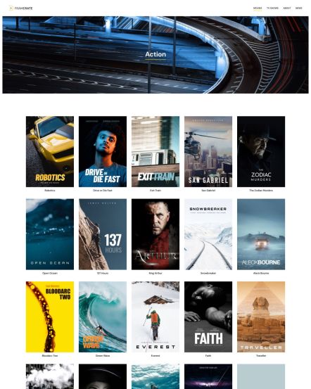 Framerate WordPress theme Movie Category Layout