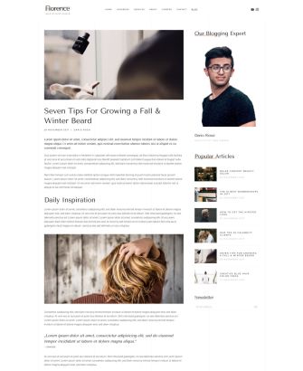 Florence Post Index Layout