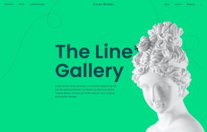 Line Gallery Colored-Green Style