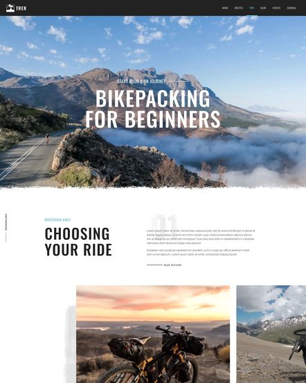 Trek Joomla template Tips Layout