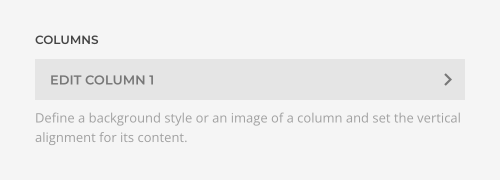 Edit columns