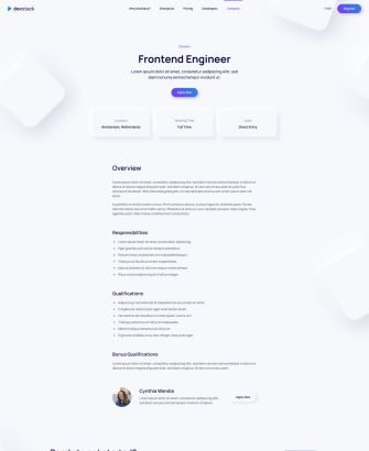 Job Description Layout