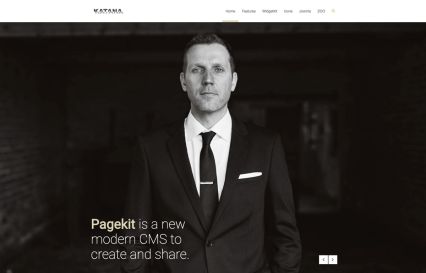 Katana WordPress Theme Gold Style