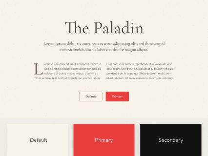 Paladin WordPress Theme Light Red Style