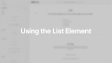 List Element Documentation Video for WordPress