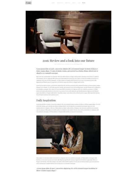 Fuse Joomla template Post Layout